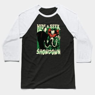 Horror Hide & Seek Showdown Baseball T-Shirt